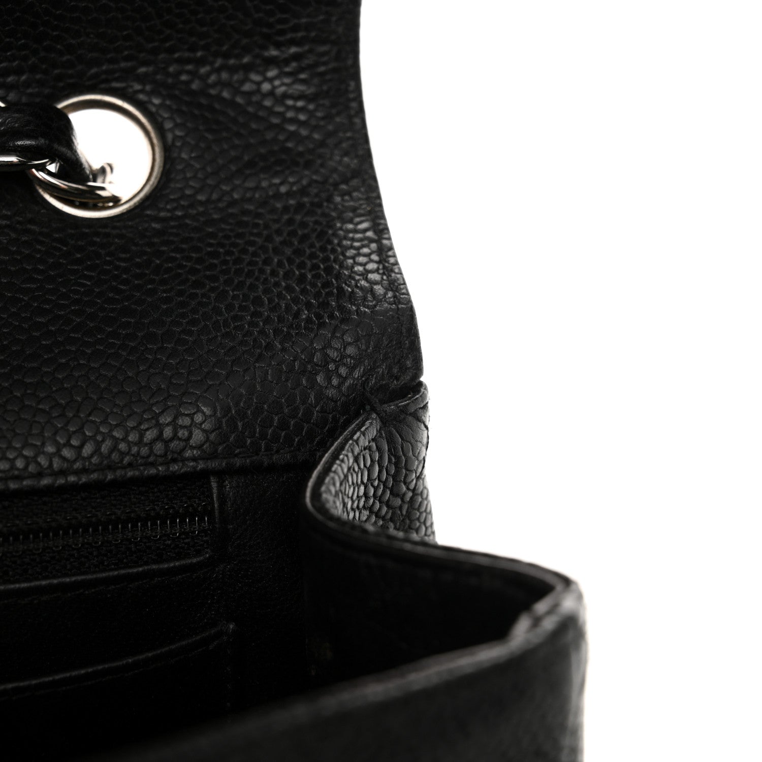 Chanel Caviar Quilted Jumbo Single Flap Black 12 of 13