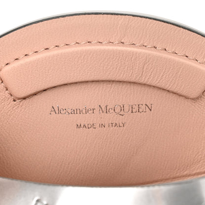 Alexander McQueen Metallic Calfskin The Curve Mini Shoulder Bag Silver 6 of 11