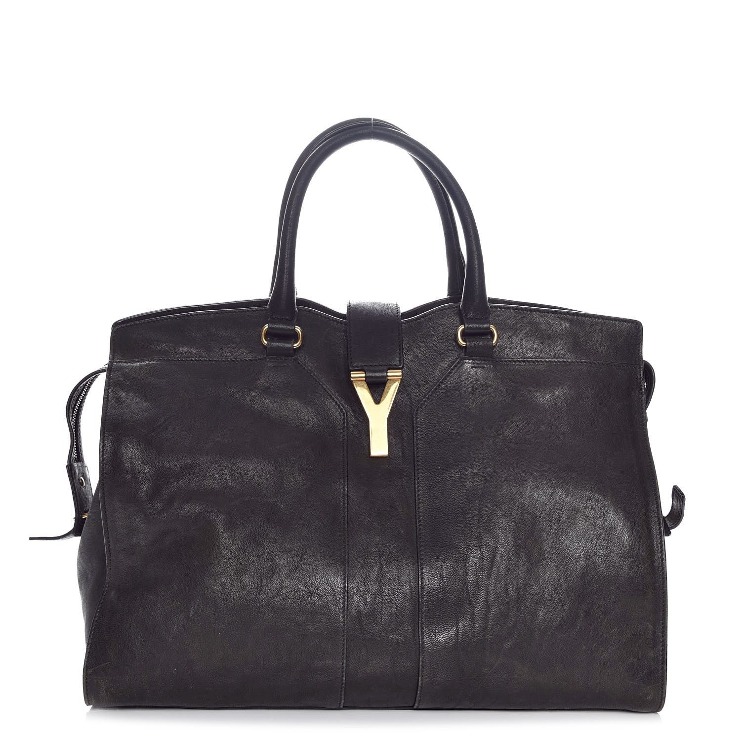 Saint Laurent Sheepskin Large Cabas ChYc Black 1 of 8