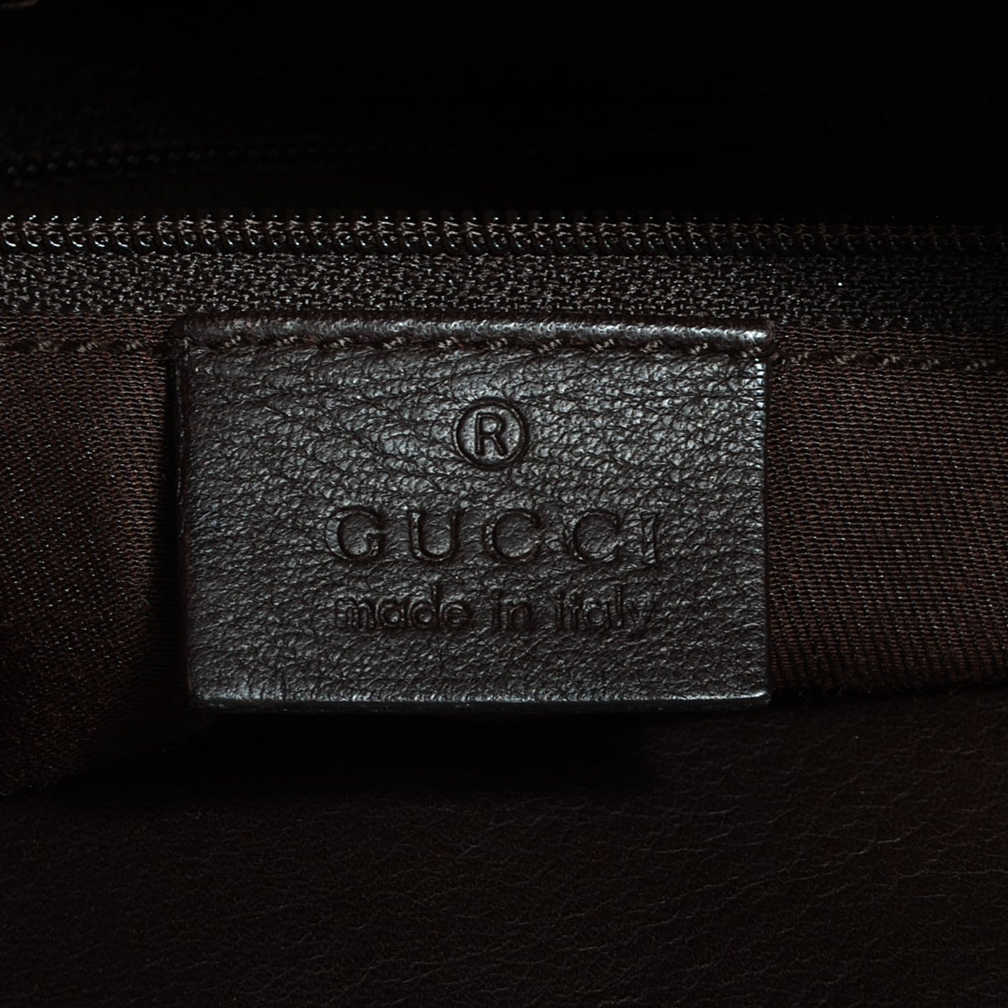 Monogram D Gold Tote Dark Brown