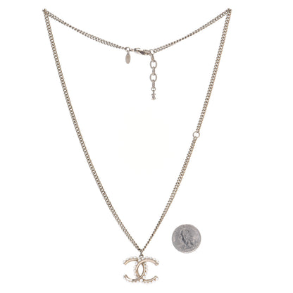 Chanel Pearl Twisted CC Pendant Necklace Gold 2 of 3