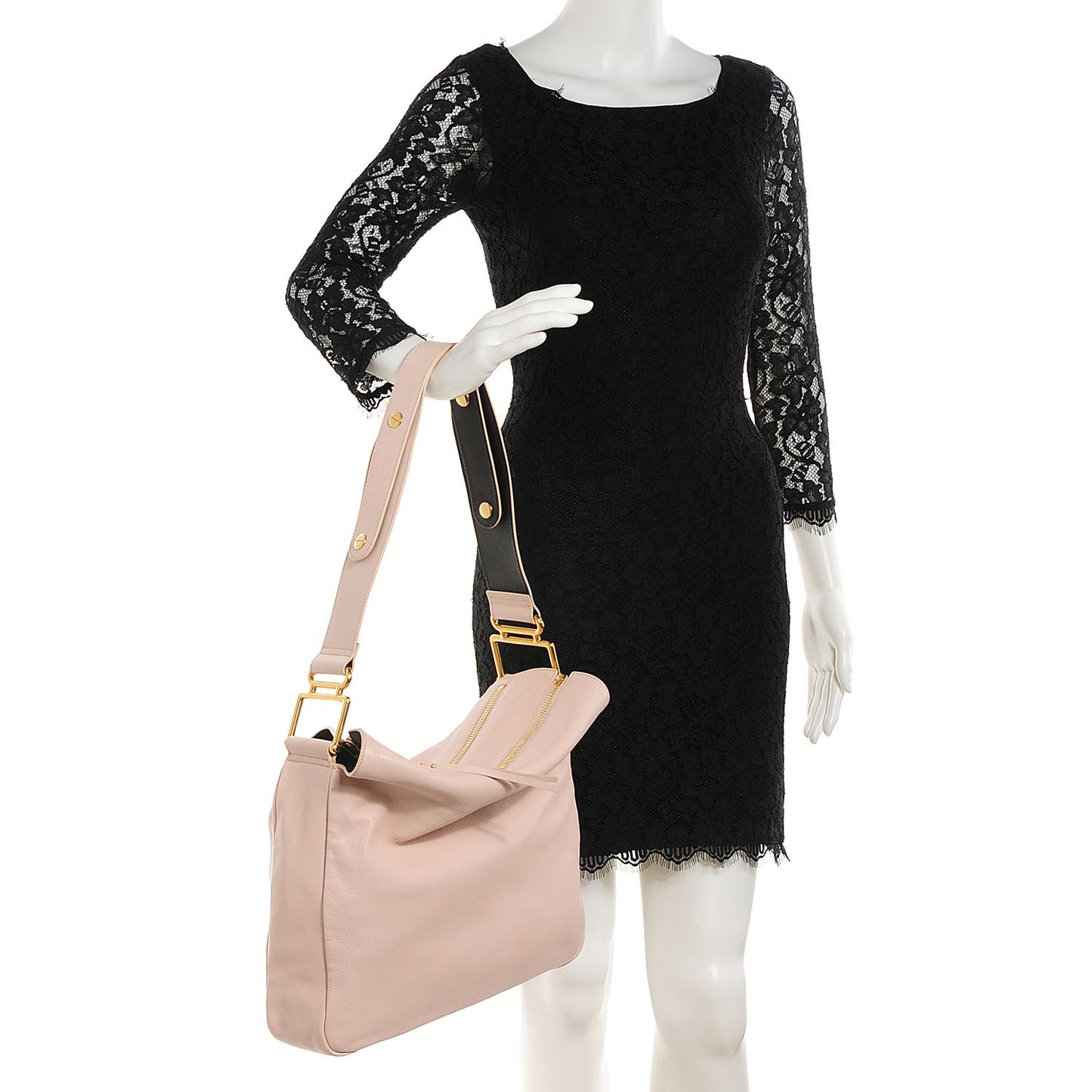 Leather Medium Vanessa Shoulder Bag Nude Pink
