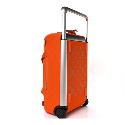 Louis Vuitton Knit Monogram Horizon Soft Duffle 55 Orange 3 of 8