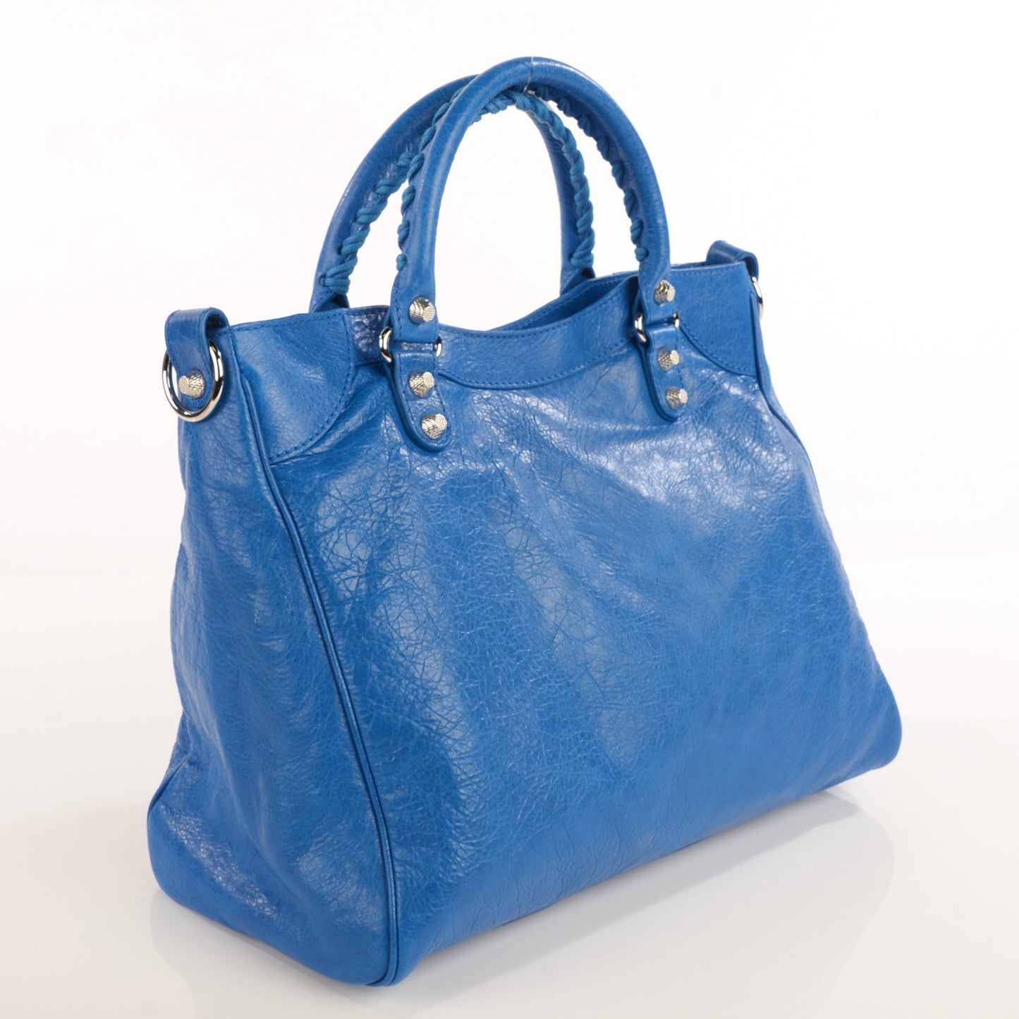 Agneau Giant 12 Silver Hardware Velo Bleu Lazuli
