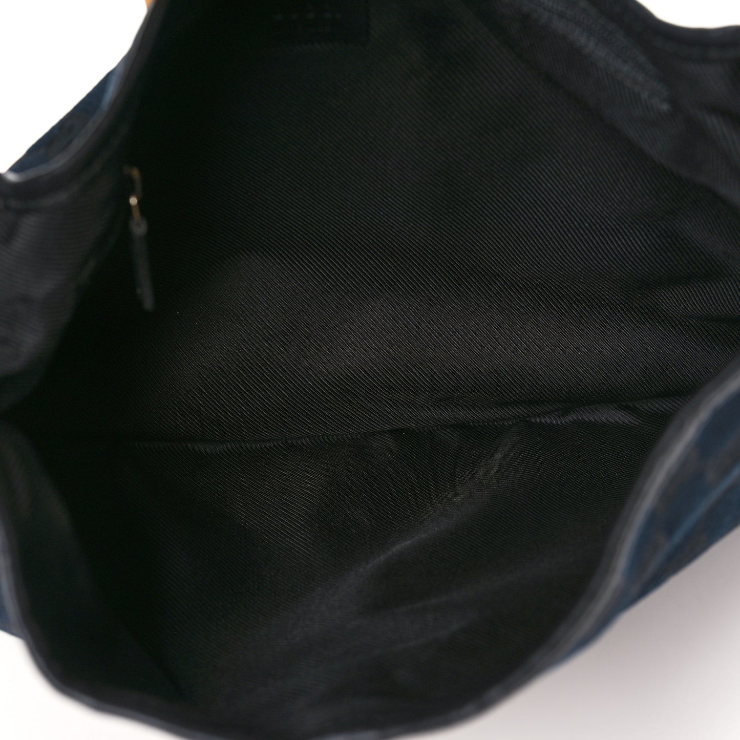 Monogram Lobster Clasp Jackie O Hobo Black