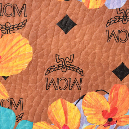 MCM Visetos Medium Anya Essential Flower Print Shopper Tote Cognac 13 of 13