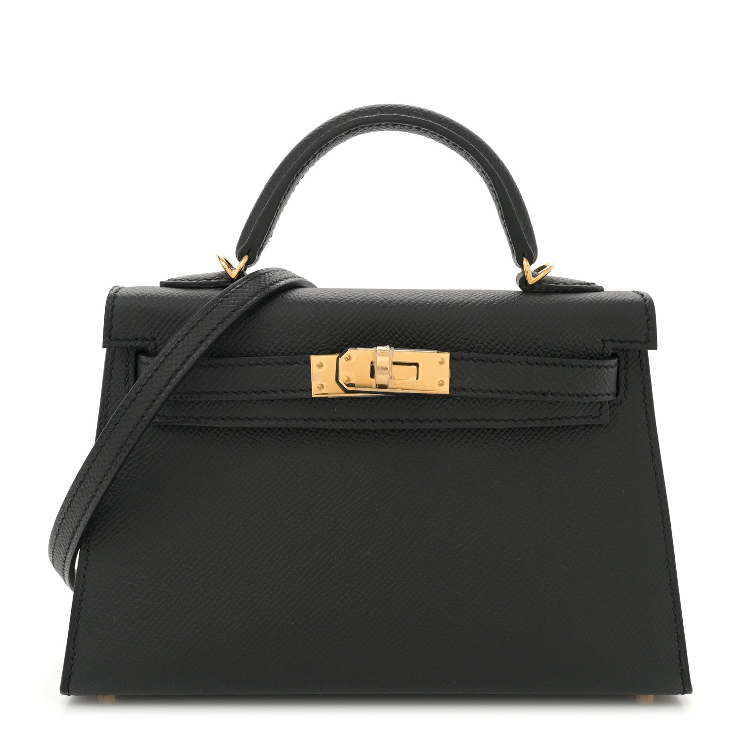 Hermes Epsom Mini Kelly Sellier 20 Black 1 of 11
