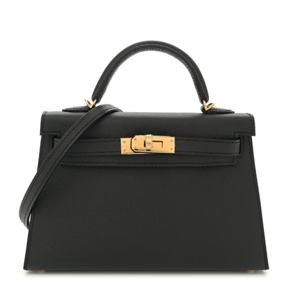 Hermes Epsom Mini Kelly Sellier 20 Black 1 of 11