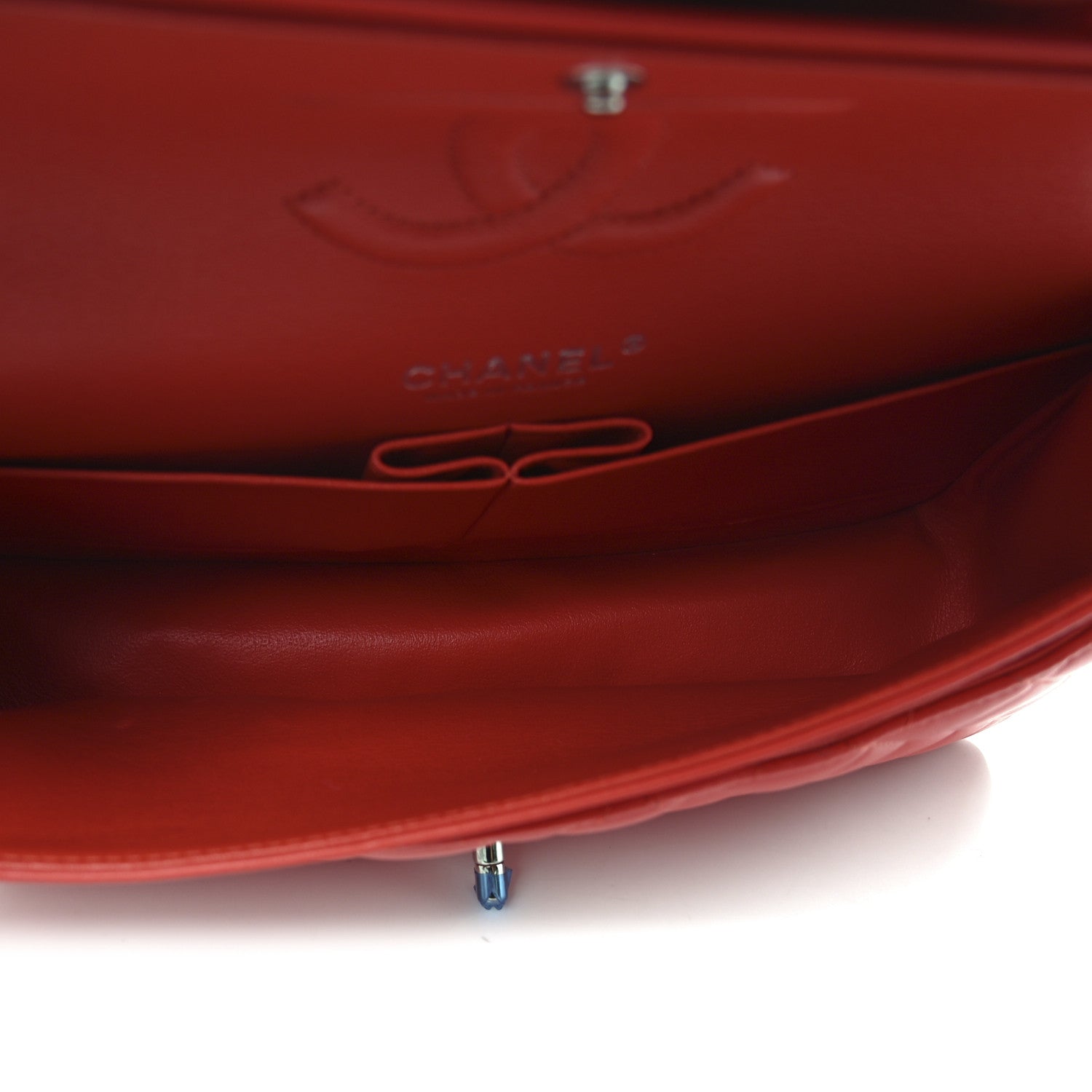 Chanel Lambskin Quilted Medium Double Flap Red 4 of 10