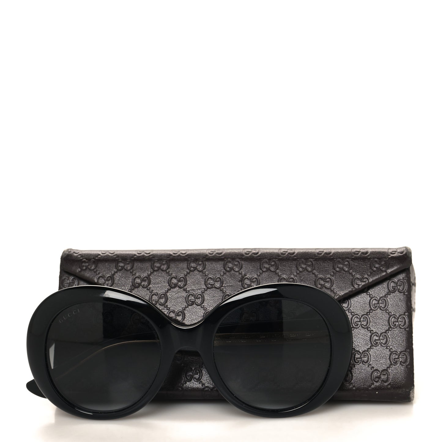 Acetate Round GG Sunglasses GG3815S Black