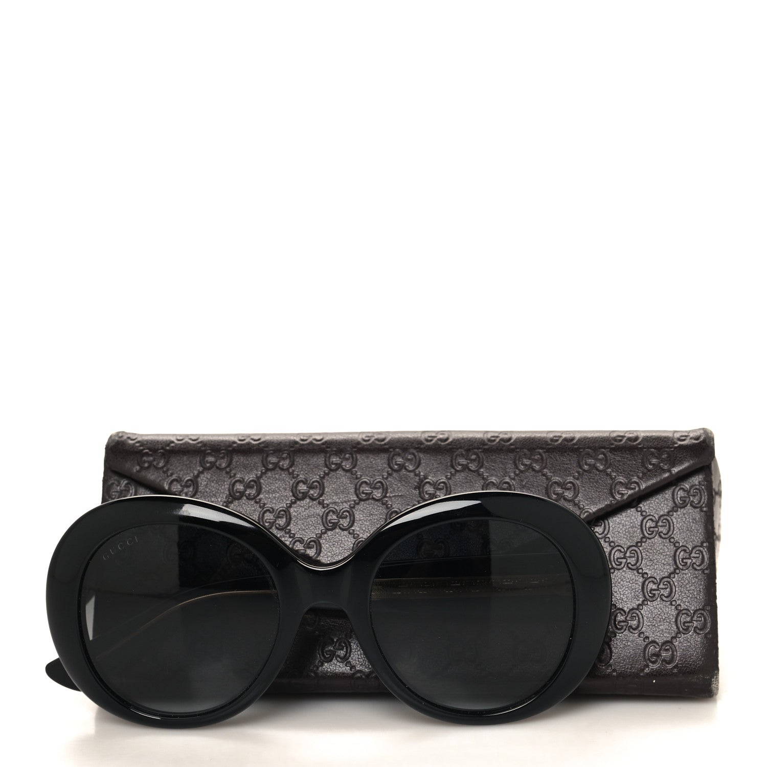 Gucci Acetate Round GG Sunglasses GG3815S Black 6 of 6