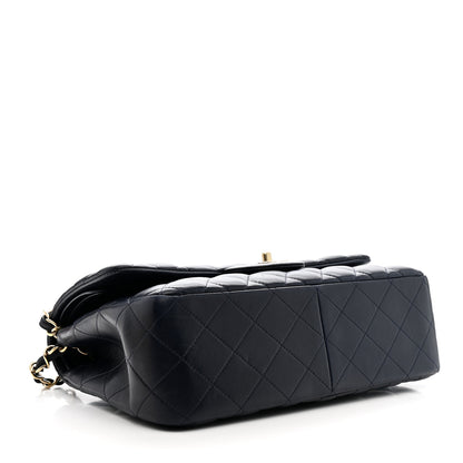 Chanel Lambskin Quilted Jumbo Double Flap Navy 4 of 12