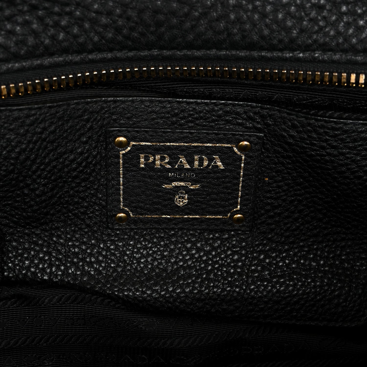 Prada Vitello Daino Bauletto Black 6 of 10