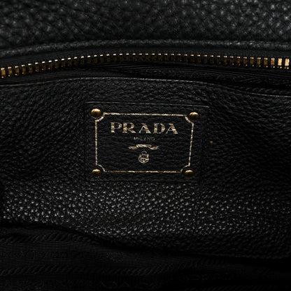 Prada Vitello Daino Bauletto Black 6 of 10
