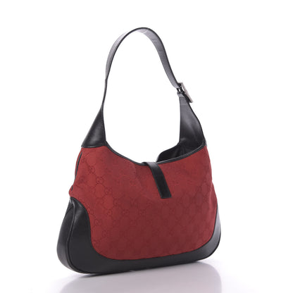 Gucci Monogram Jackie O Hobo Red 3 of 9
