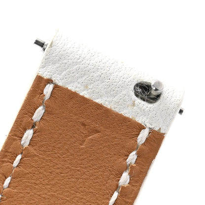 Hermes Epsom Heure H Hour Watch PM Double Tour Strap White 4 of 6
