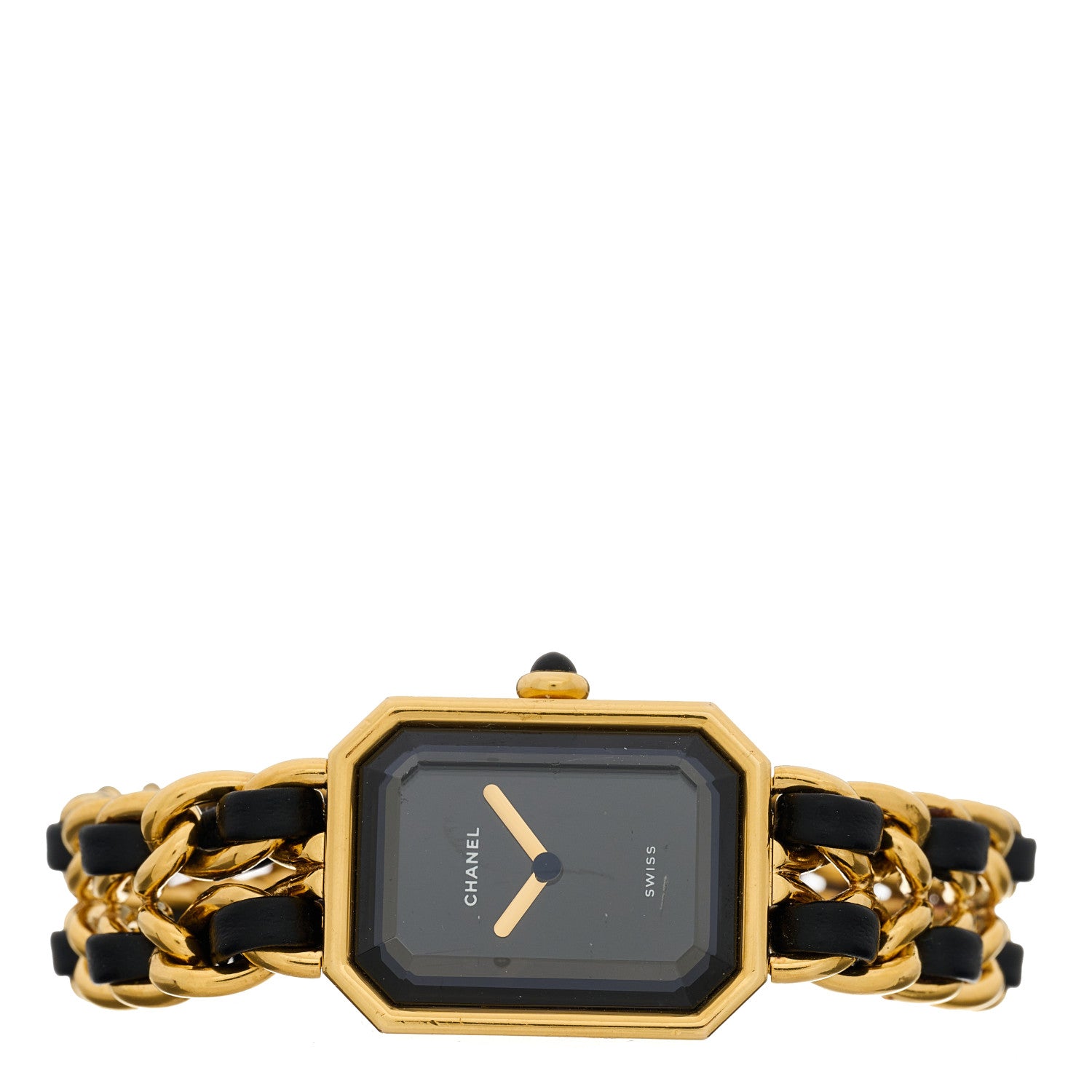 Chanel Stainless Steel Lambskin 20mm Chain Premiere Quartz Watch Gold M 2 of 4