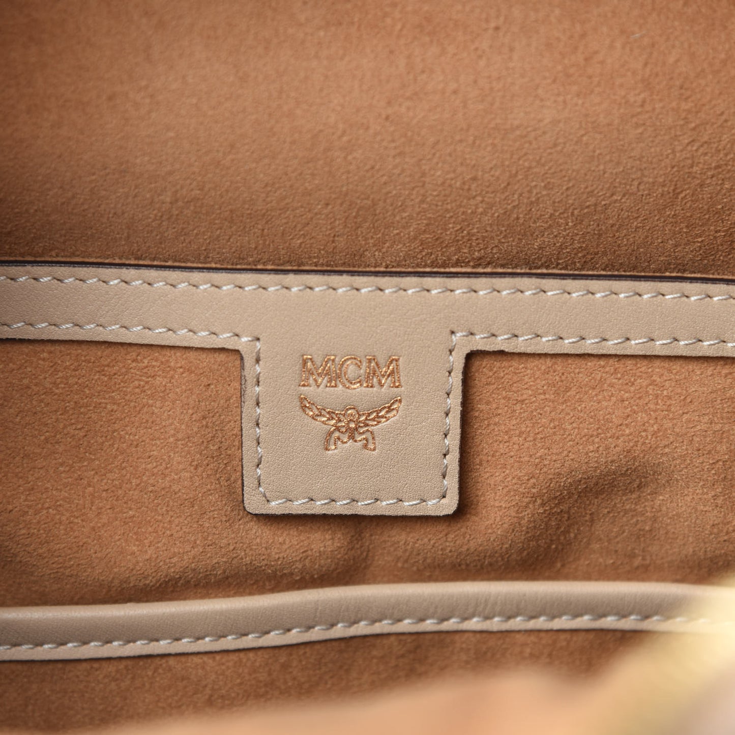 Visetos Small Stud Stark Backpack Beige