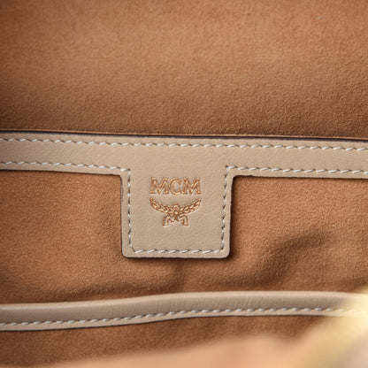 MCM Visetos Small Stud Stark Backpack Beige 8 of 10