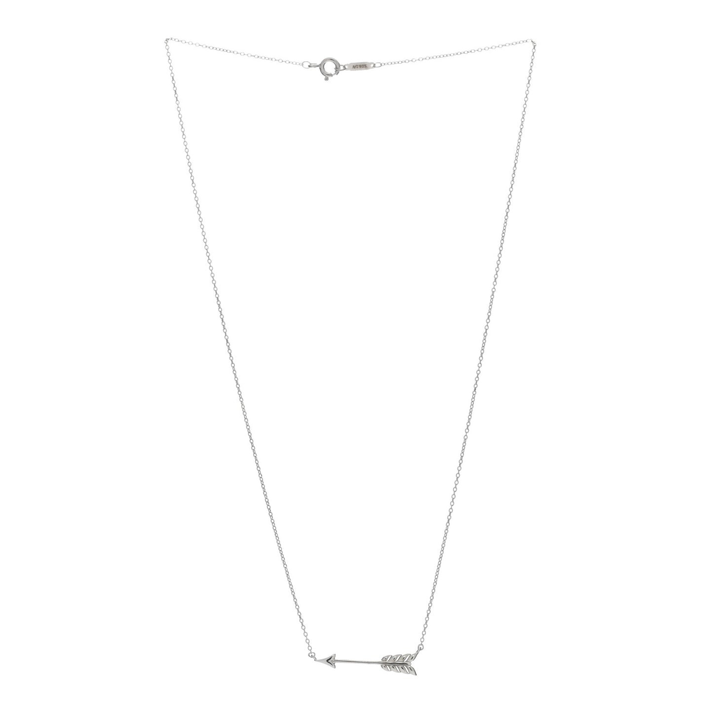 Sterling Silver Paloma's Graffiti Arrow Pendant Necklace