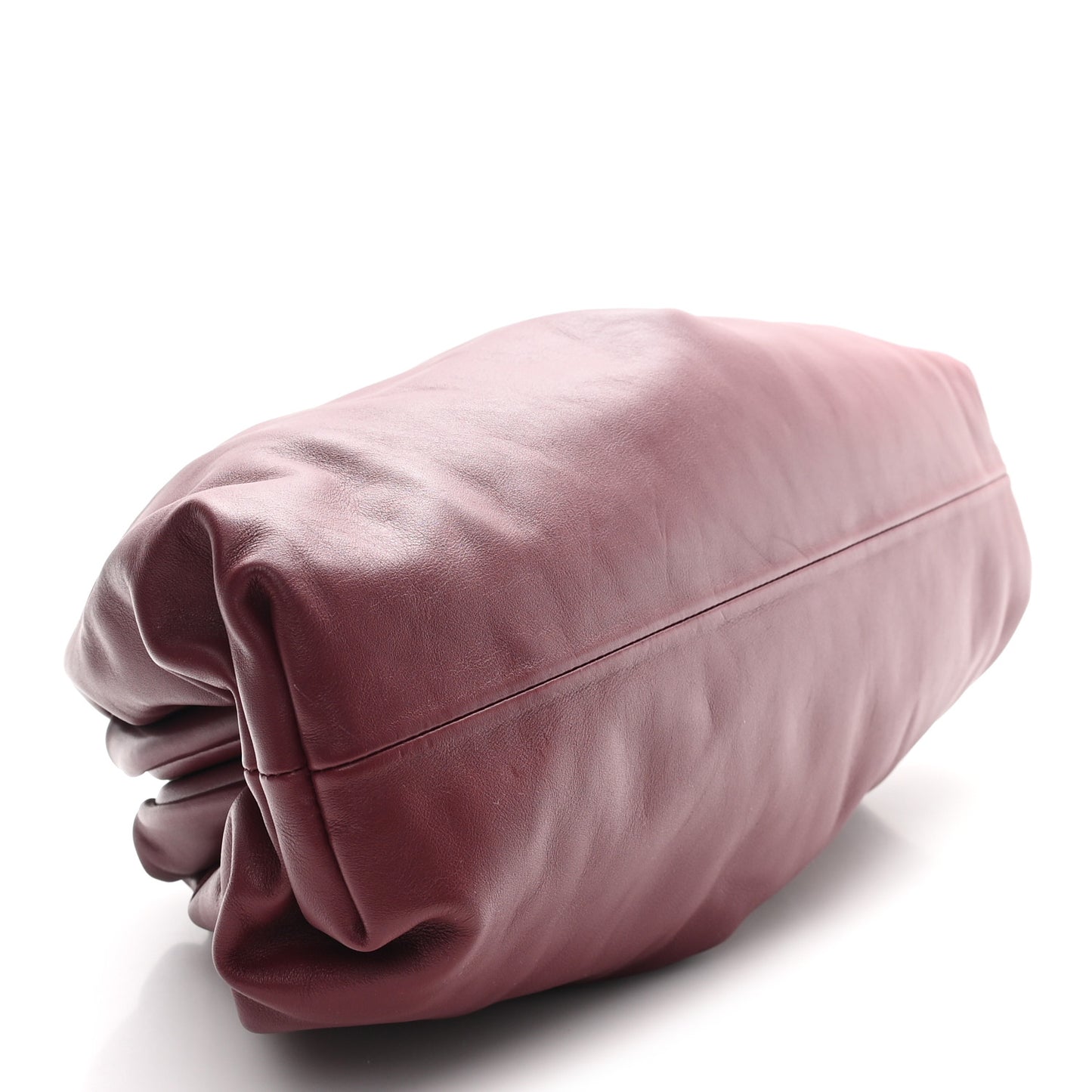 Smooth Butter Calf The Pouch Oversized Clutch Bordeaux