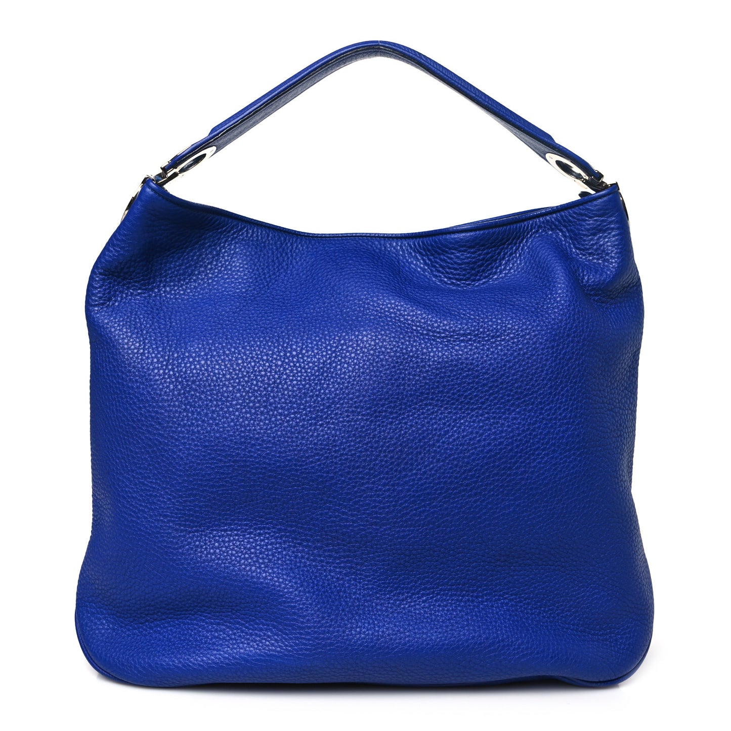 Calfskin Gancini Hobo Blue