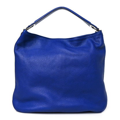 Salvatore Ferragamo Calfskin Gancini Hobo Blue 1 of 11