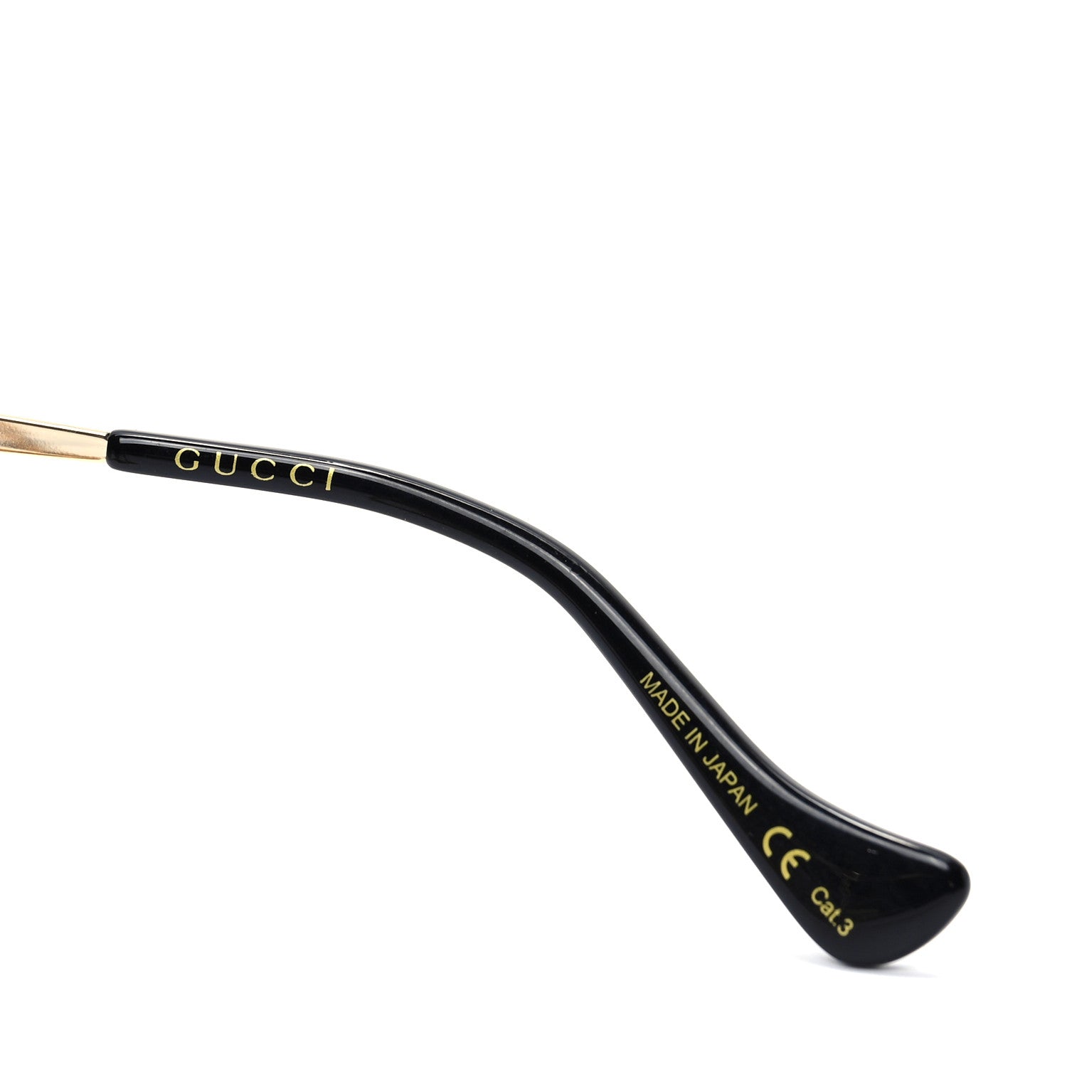 Gucci Metal Round Chain Sunglasses GG1089SA Gold 5 of 6