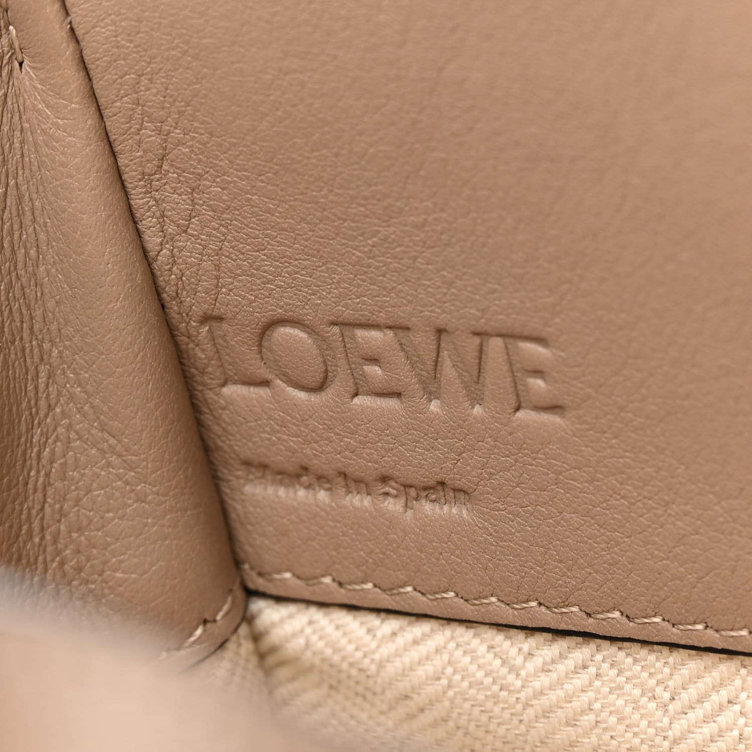 Loewe Calfskin Mini Hammock Shoulder Bag Light Oat 6 of 13