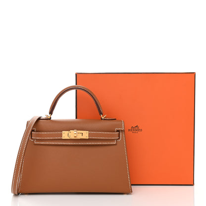 Hermes Epsom Mini Kelly Sellier 20 Gold 11 of 11