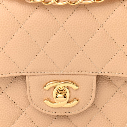 Chanel Caviar Quilted Small Double Flap Beige 8 of 11