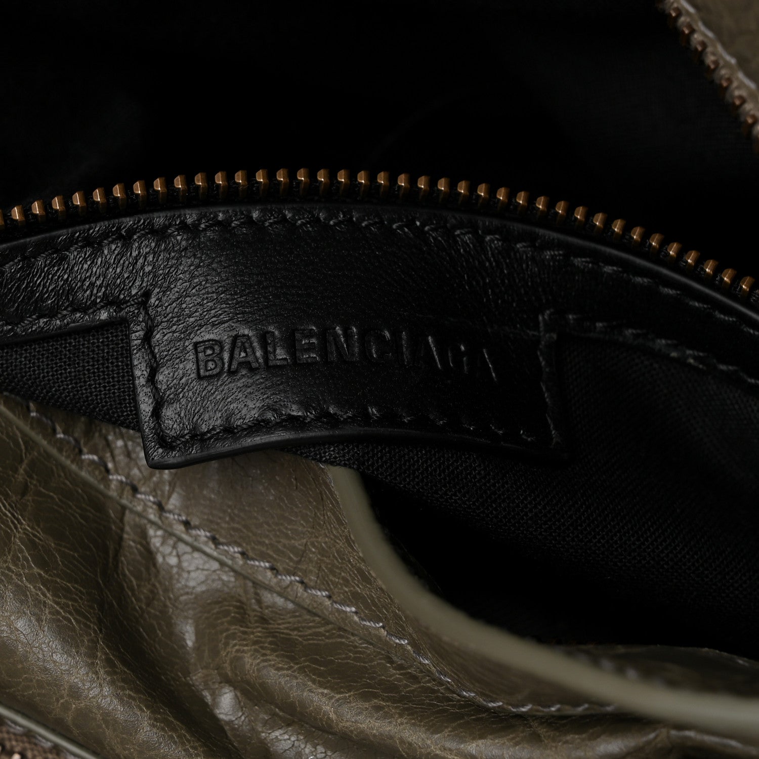 Balenciaga Agneau Arena Classic Hardware Small Le City Army Green 6 of 10