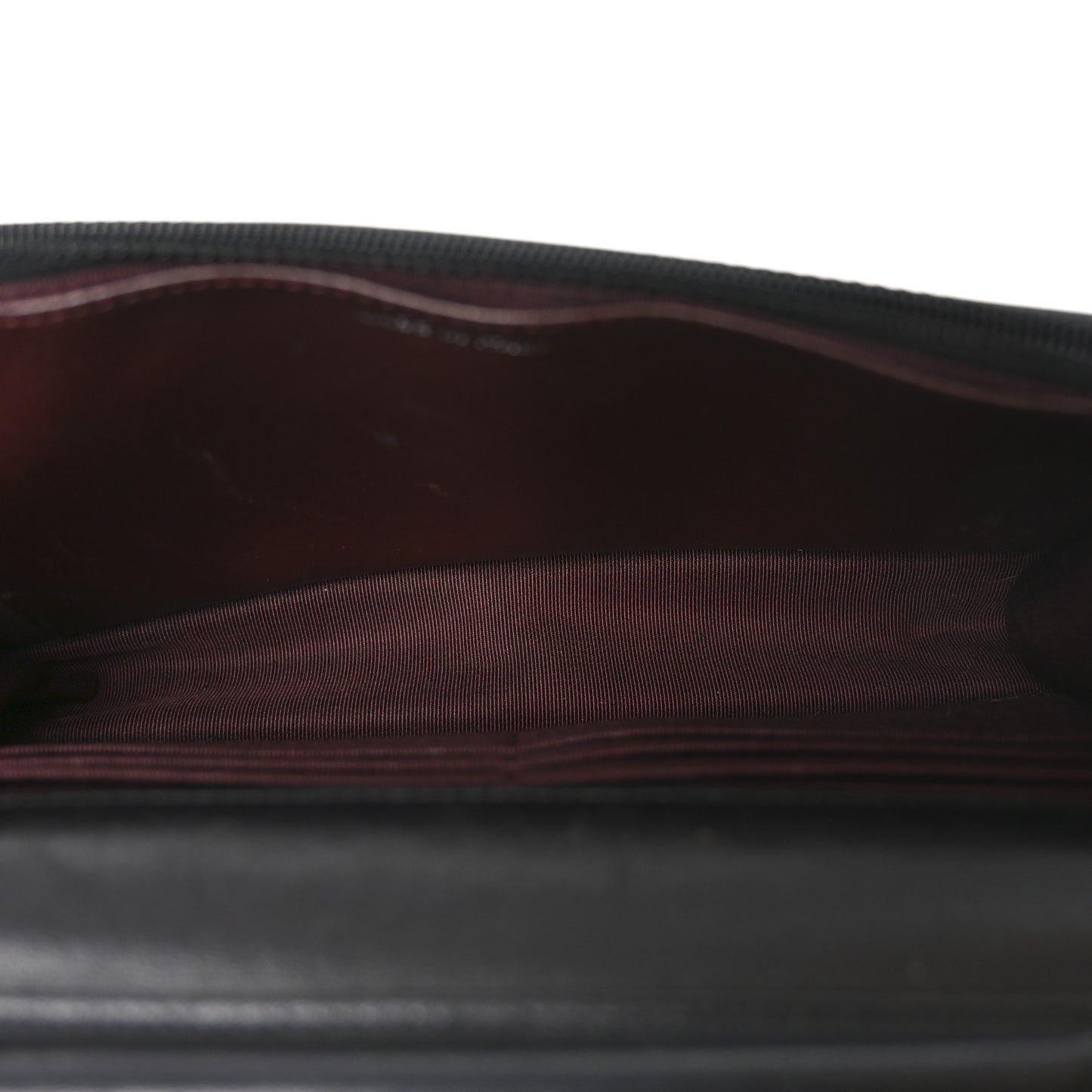 Lambskin Quilted Wallet On Chain WOC Black