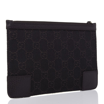 Gucci Monogram Zip Pouch Dark Brown 3 of 10