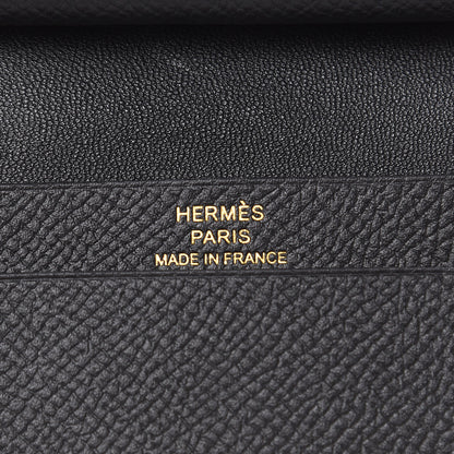 Hermes Epsom Bearn Card Holder Wallet Black 6 of 6