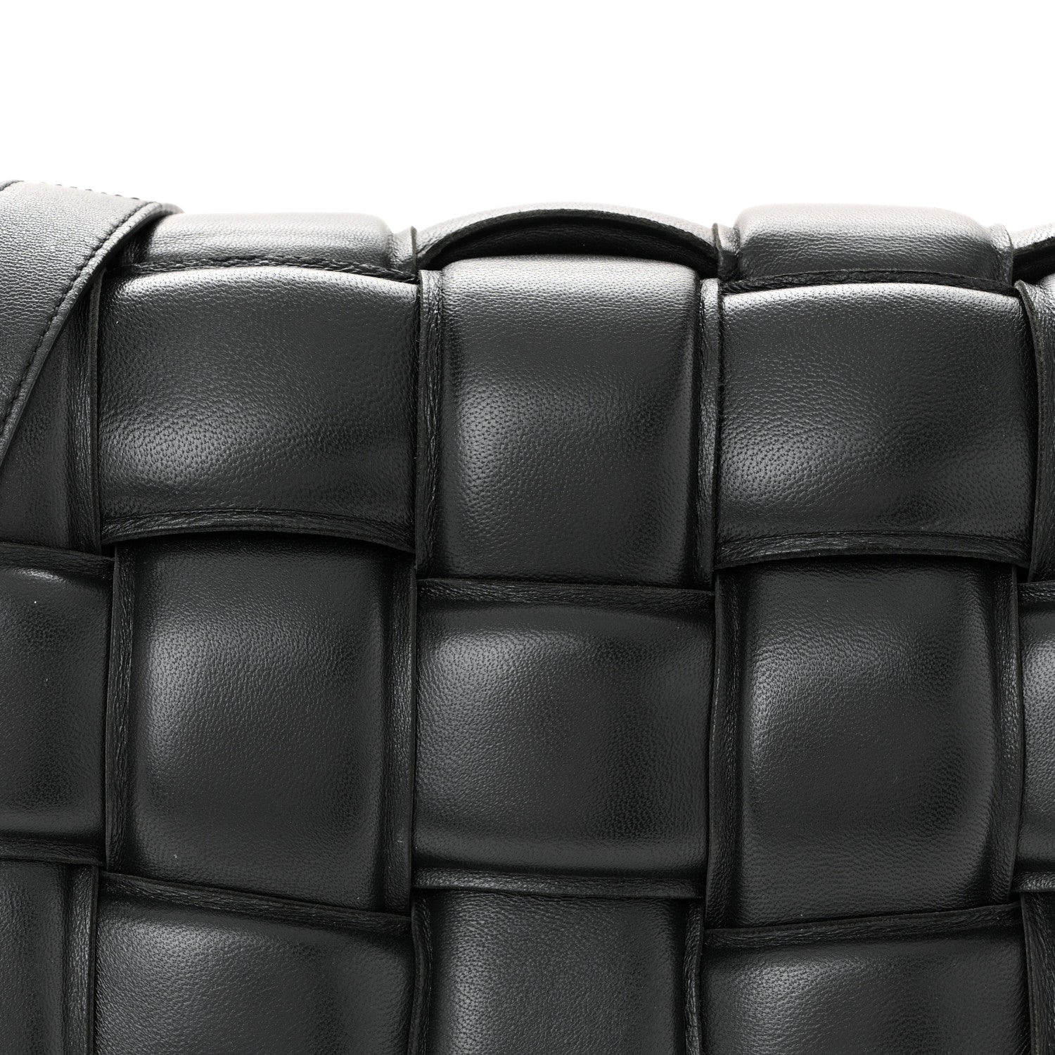 Bottega Veneta Nappa Maxi Intreccio Padded Cassette Crossbody Bag Black 8 of 10