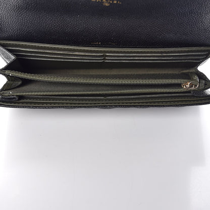 Chanel Caviar Quilted Large Boy Gusset Flap Wallet Black 5 of 11