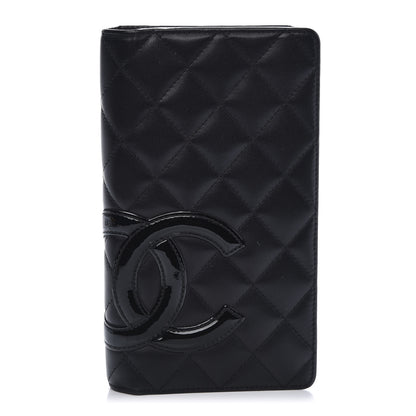 Chanel Calfskin Quilted Cambon Yen Wallet Black 1 of 11
