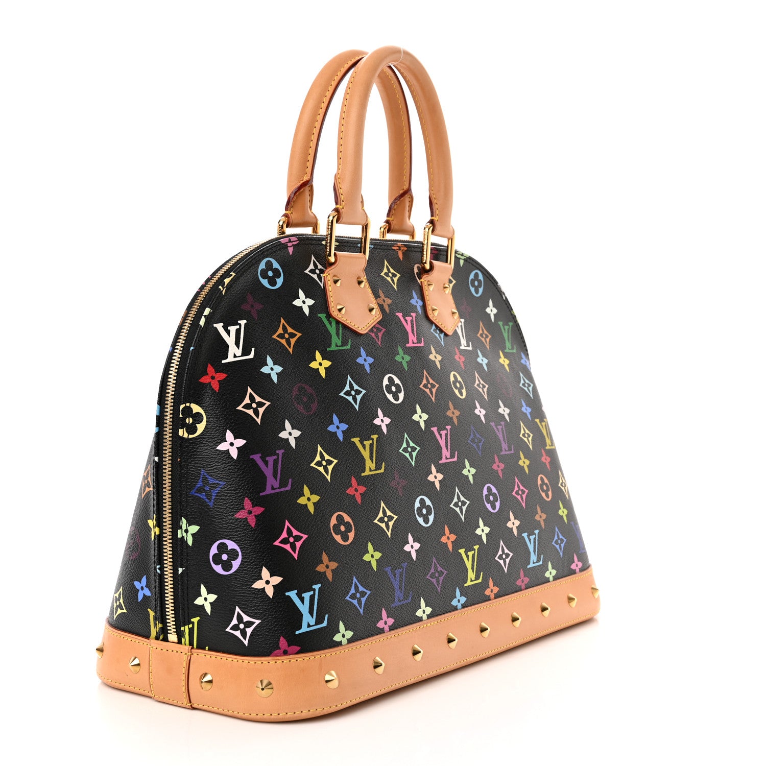 Louis Vuitton Monogram Multicolor Alma GM Black 3 of 12