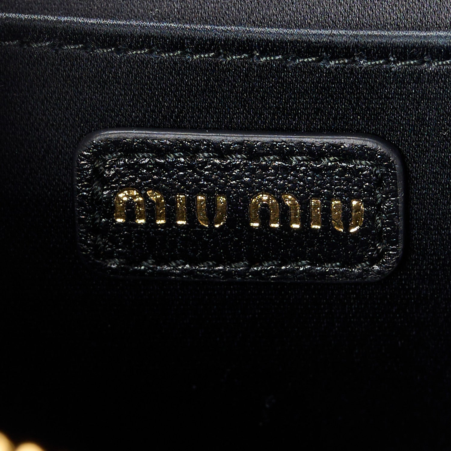 Miu Miu Nappa Matelasse Micro Vanity Case Black 7 of 11