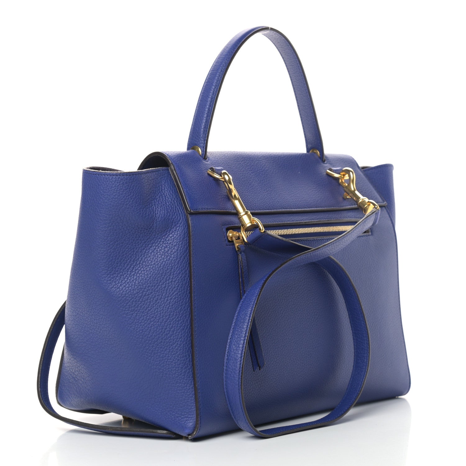 Celine Grained Calfskin Mini Belt Bag Indigo 3 of 16