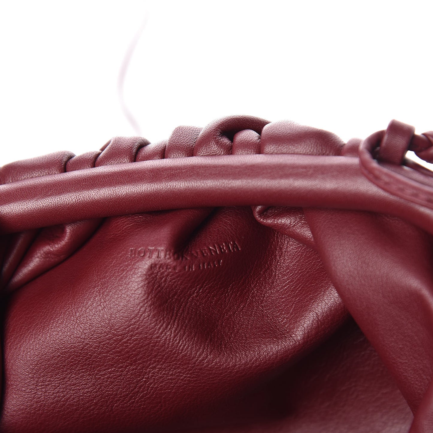 Butter Calfskin The Mini Pouch Bordeaux
