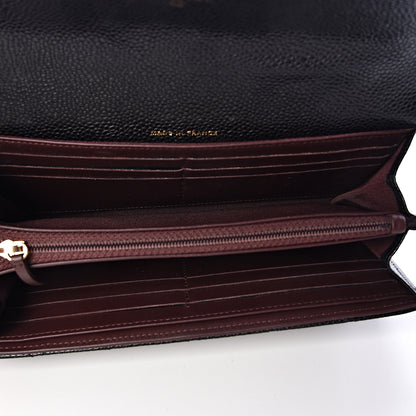 Chanel Caviar Quilted Large Flap Gusset Wallet Black 5 of 9