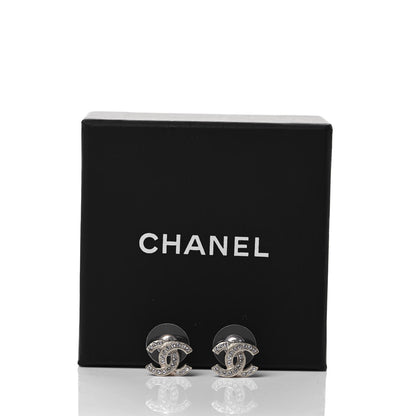 Chanel Crystal CC Earrings Light Gold 5 of 5