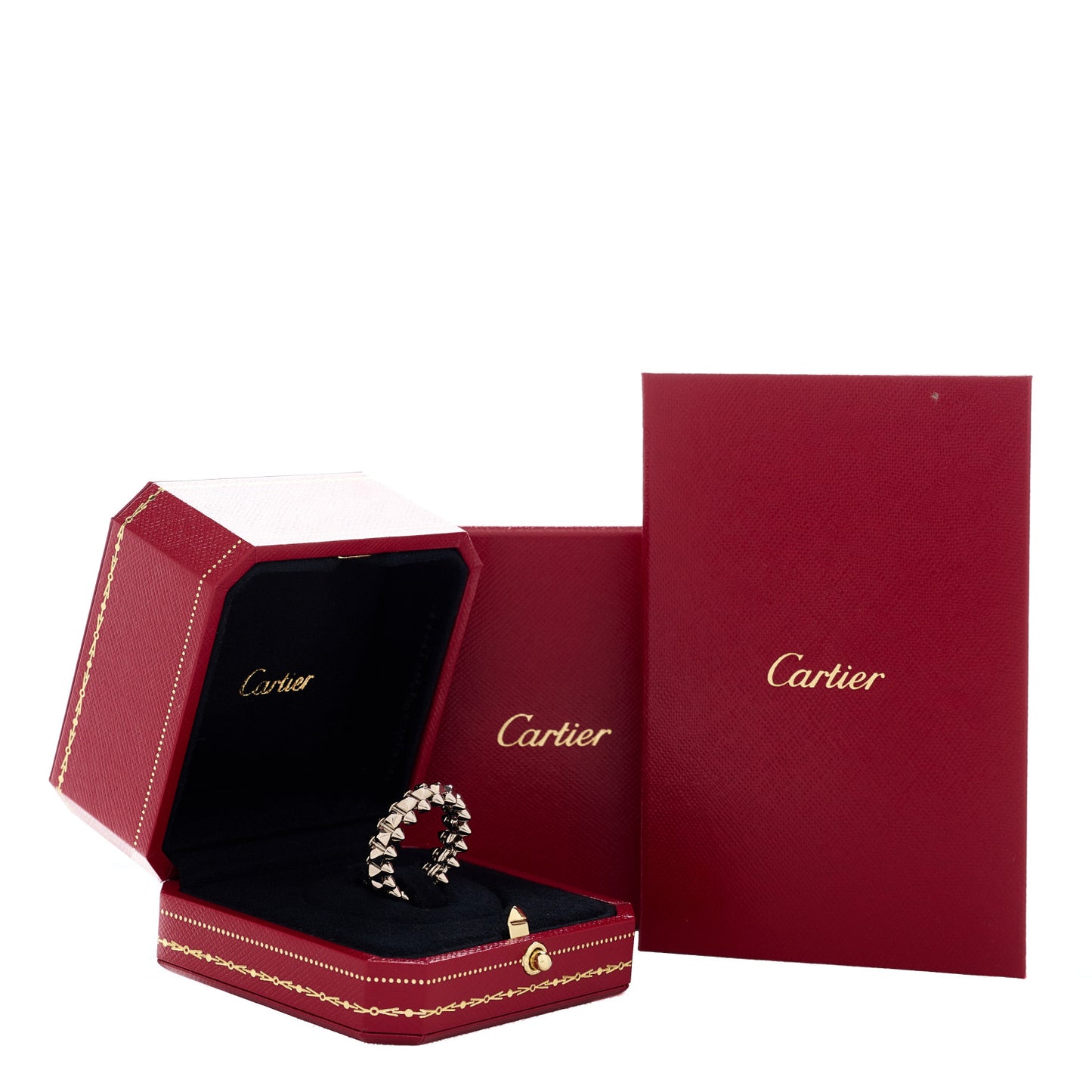 18K White Gold MM Clash De Cartier Ring 58 8.25