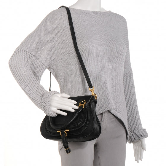 Chloe Calfskin Mini Marcie Satchel Black 2 of 9