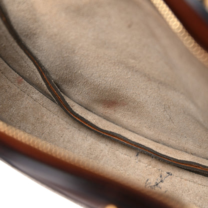 Chloe Shiny Goatskin Smooth Calfskin Suede Small Pixie Bag Saffron Red 12 of 20