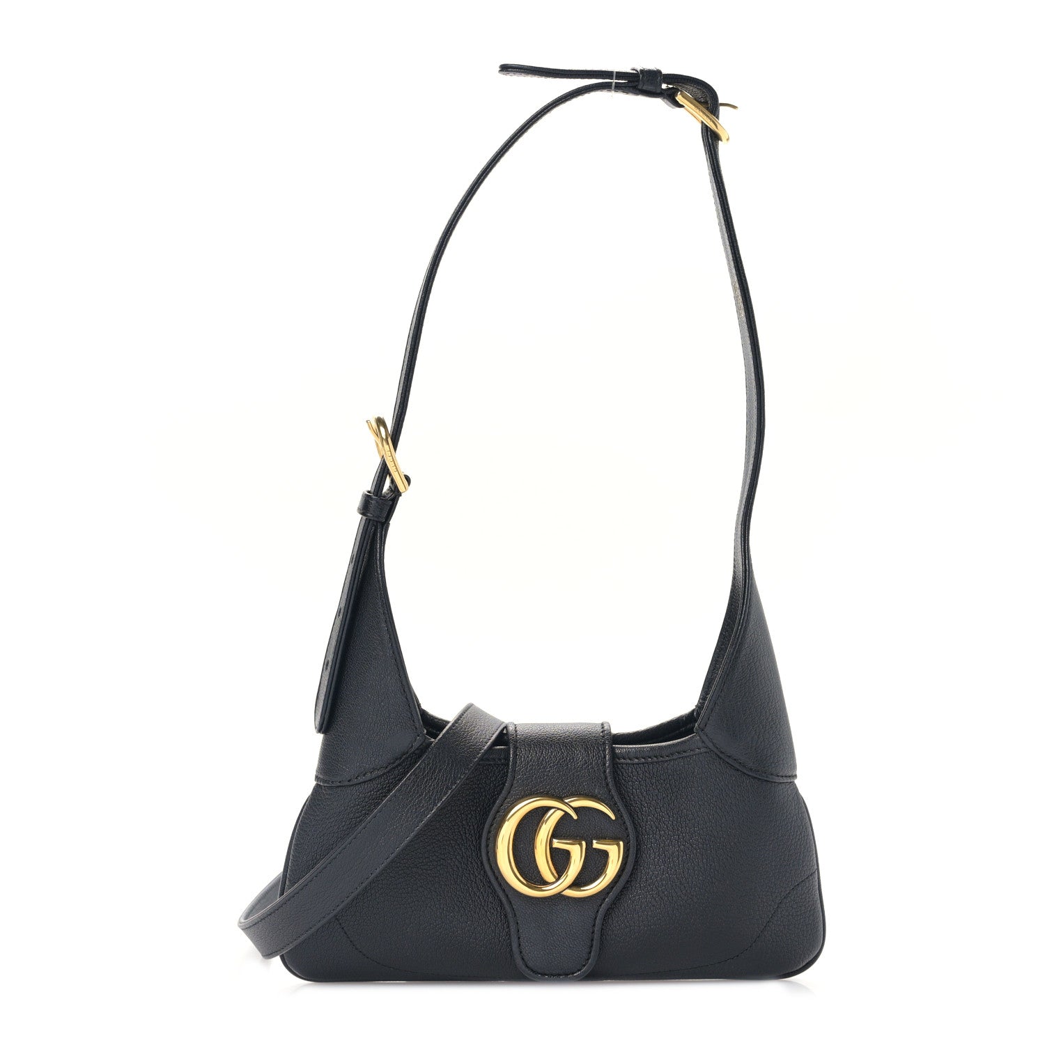 Gucci Goatskin Small GG Aphrodite Shoulder Bag Black 1 of 8