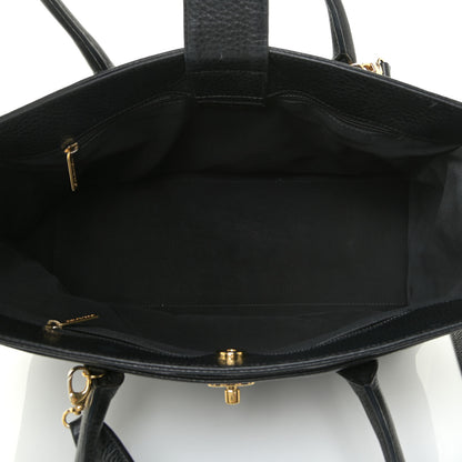 Chanel Calfskin Cerf Executive Shopper Tote Black 5 of 17