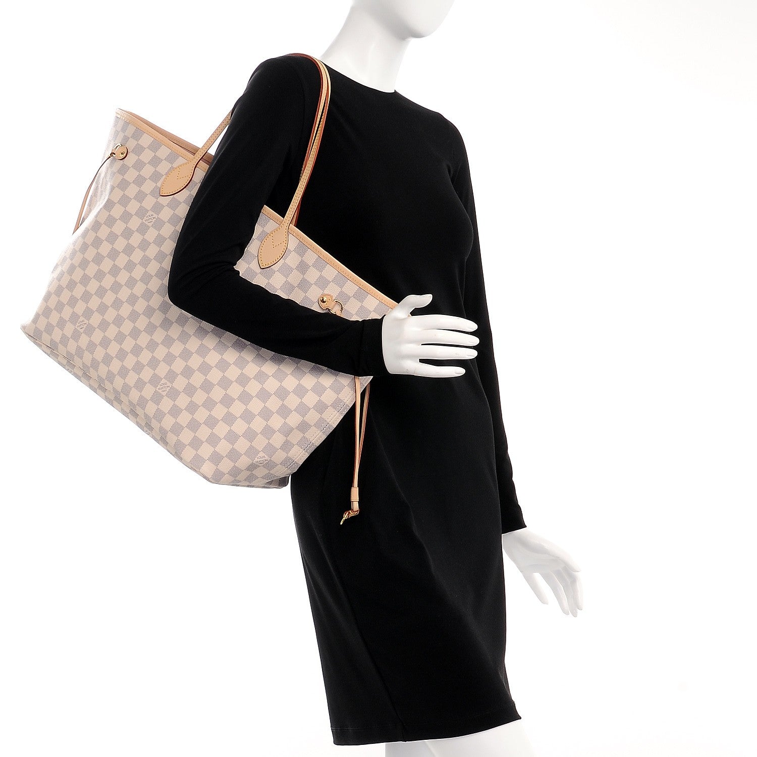 Louis Vuitton Damier Azur Neo Neverfull GM Rose Ballerine 2 of 9